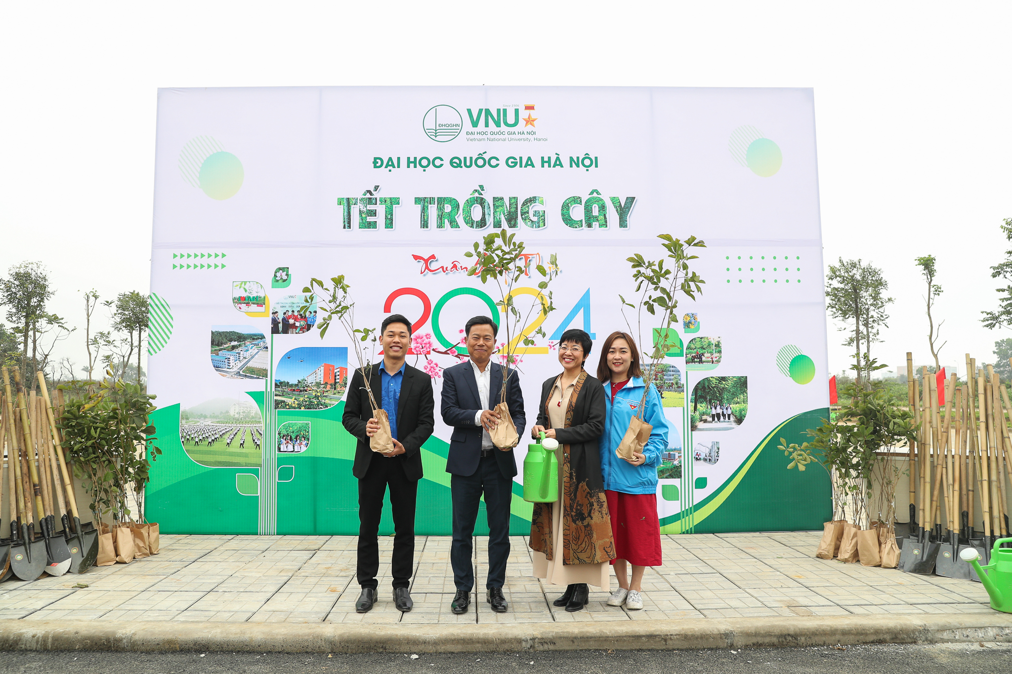 ​Góp phần cho đô thị Đại học Quốc gia Hà Nội thêm xanh